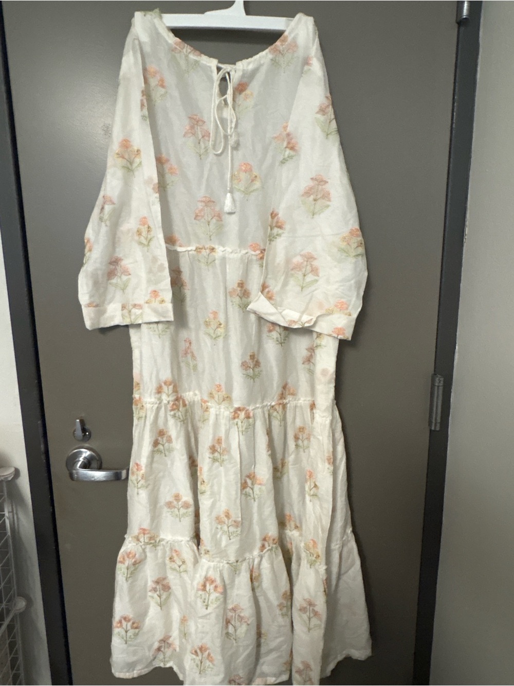 Maria B Embroidered Maxi Dress - Size L